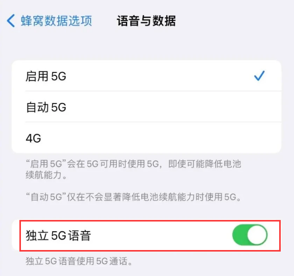 带岭苹果14维修分享iPhone 14 Pro如何开启VoNR 