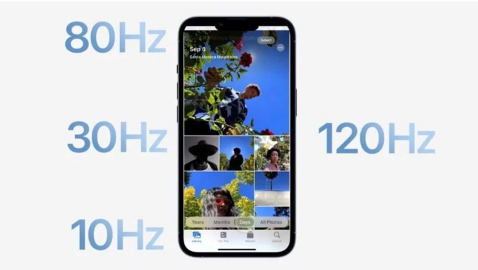 带岭苹果14维修分享iPhone 14有高刷吗 
